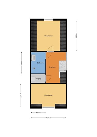 Floorplan - Schoonderloostraat 201, 3024 TT Rotterdam